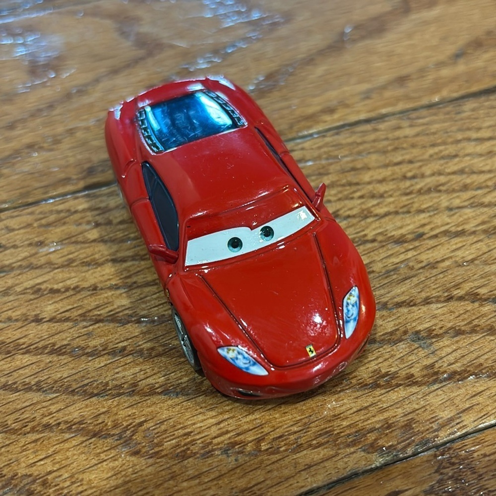 Disney Pixar Michael Schumacher Ferrari Car. F430- 6.8 x 4.8 x 1.5 inches